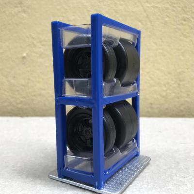 Mô hình Kệ vỏ, mâm bánh xe